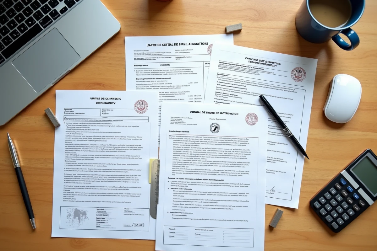 Dossier complet de diagnostics immobiliers obligatoires pour un contrat de location étalé sur un bureau