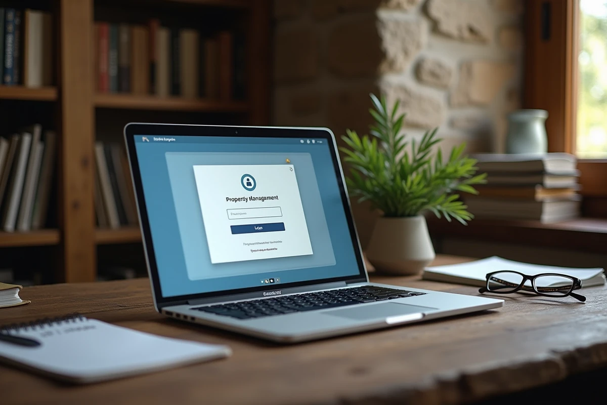 Écran d'ordinateur affichant une erreur de connexion sur le portail propriétaire Gîtes de France avec des notes manuscrites