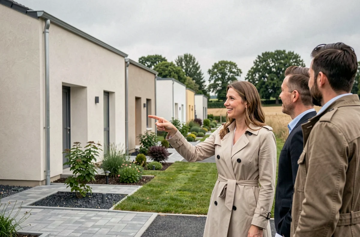 Résidences neuves European Homes en périphérie dijonnaise avec conseillère commerciale
