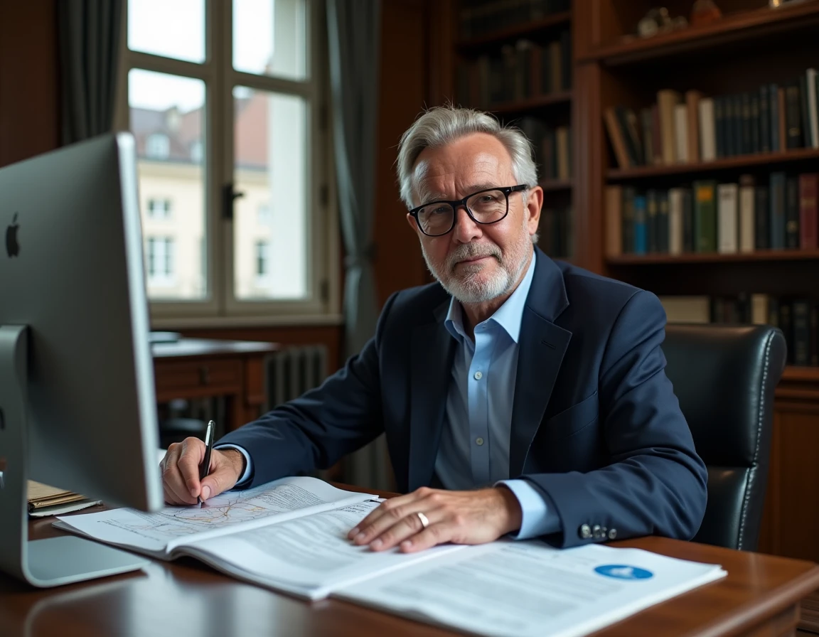 Notaire français consultant des documents officiels pour la cession d'une maison abandonnée dans le Nord
